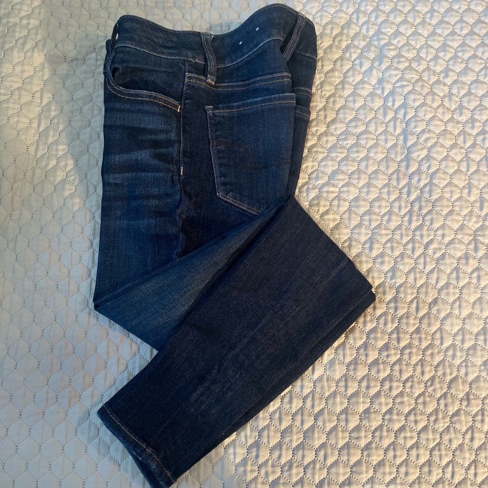 American Eagle Outfitters Deep Blue Skinny Jeans